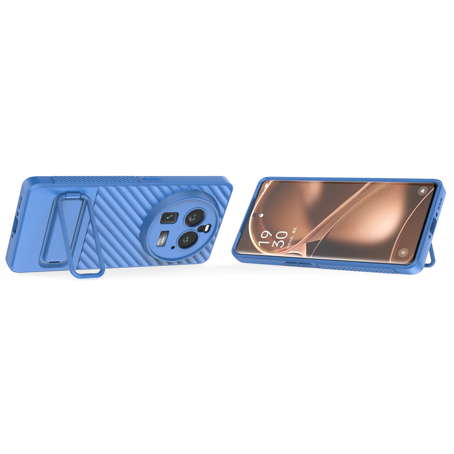 For Oppo Find X6 Pro Kickstand TPU Back Cover Anti-drop Phone Case