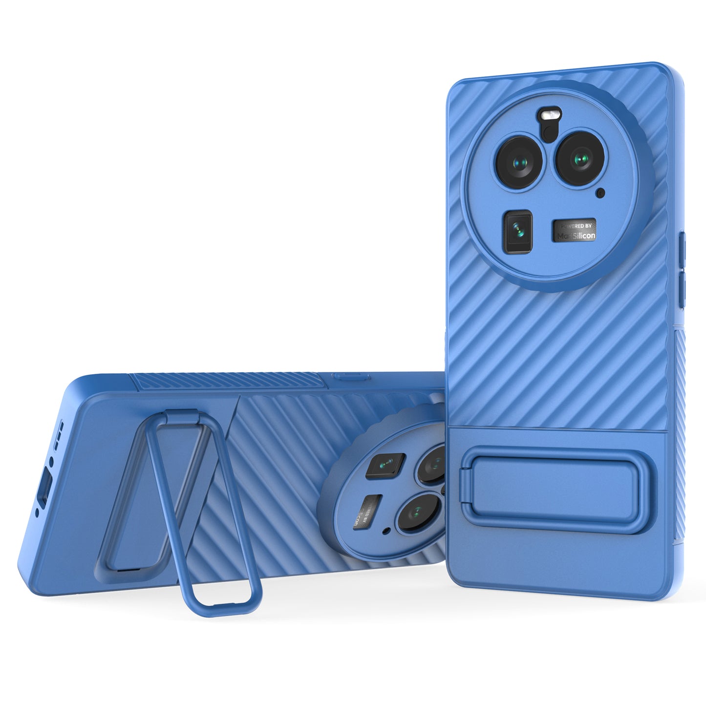 For Oppo Find X6 Pro Kickstand TPU Back Cover Anti-drop Phone Case