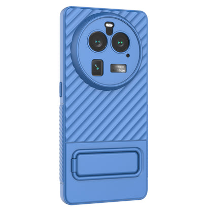 For Oppo Find X6 Pro Kickstand TPU Back Cover Anti-drop Phone Case