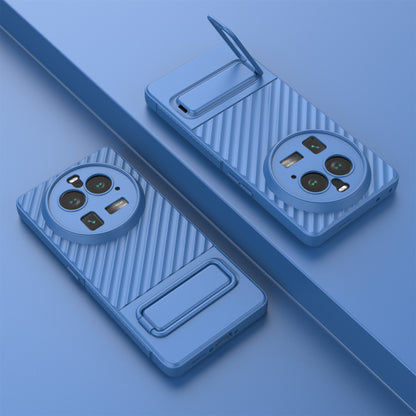 For Oppo Find X6 Pro Kickstand TPU Back Cover Anti-drop Phone Case