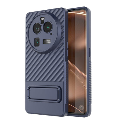 For Oppo Find X6 Pro Kickstand TPU Back Cover Anti-drop Phone Case