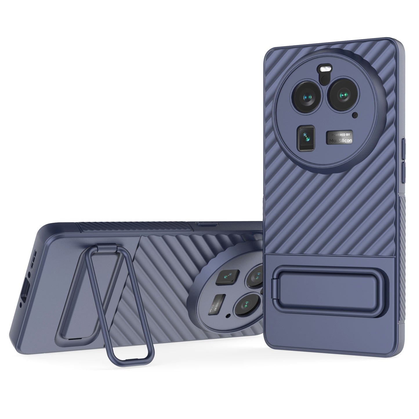 For Oppo Find X6 Pro Kickstand TPU Back Cover Anti-drop Phone Case