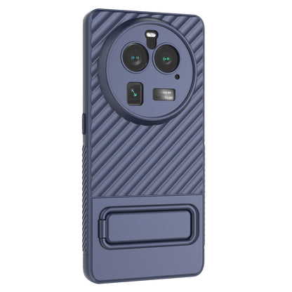 For Oppo Find X6 Pro Kickstand TPU Back Cover Anti-drop Phone Case