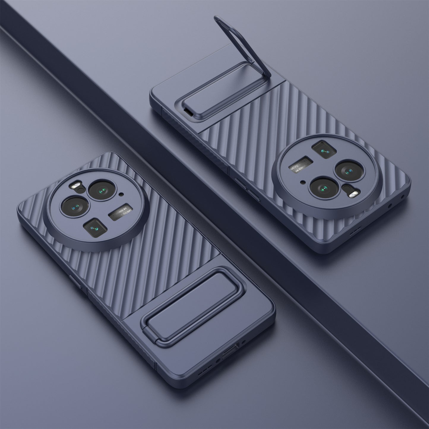 For Oppo Find X6 Pro Kickstand TPU Back Cover Anti-drop Phone Case