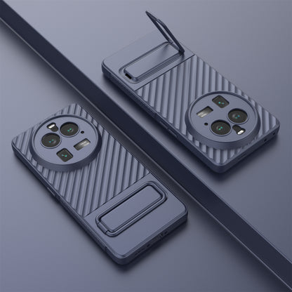 For Oppo Find X6 Pro Kickstand TPU Back Cover Anti-drop Phone Case