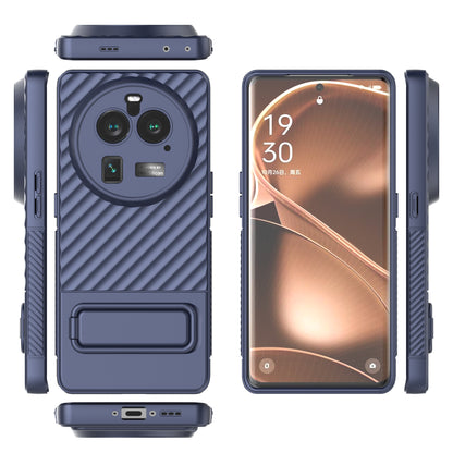 For Oppo Find X6 Pro Kickstand TPU Back Cover Anti-drop Phone Case