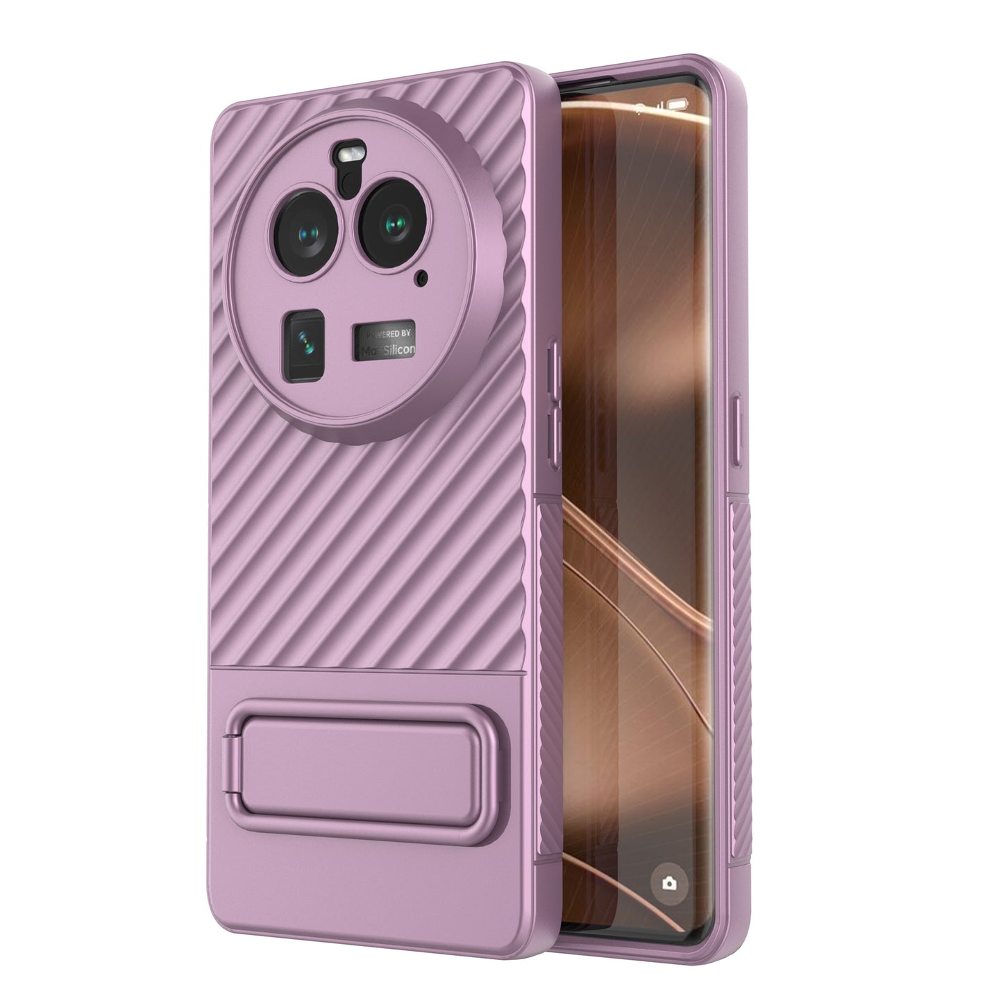 For Oppo Find X6 Pro Kickstand TPU Back Cover Anti-drop Phone Case