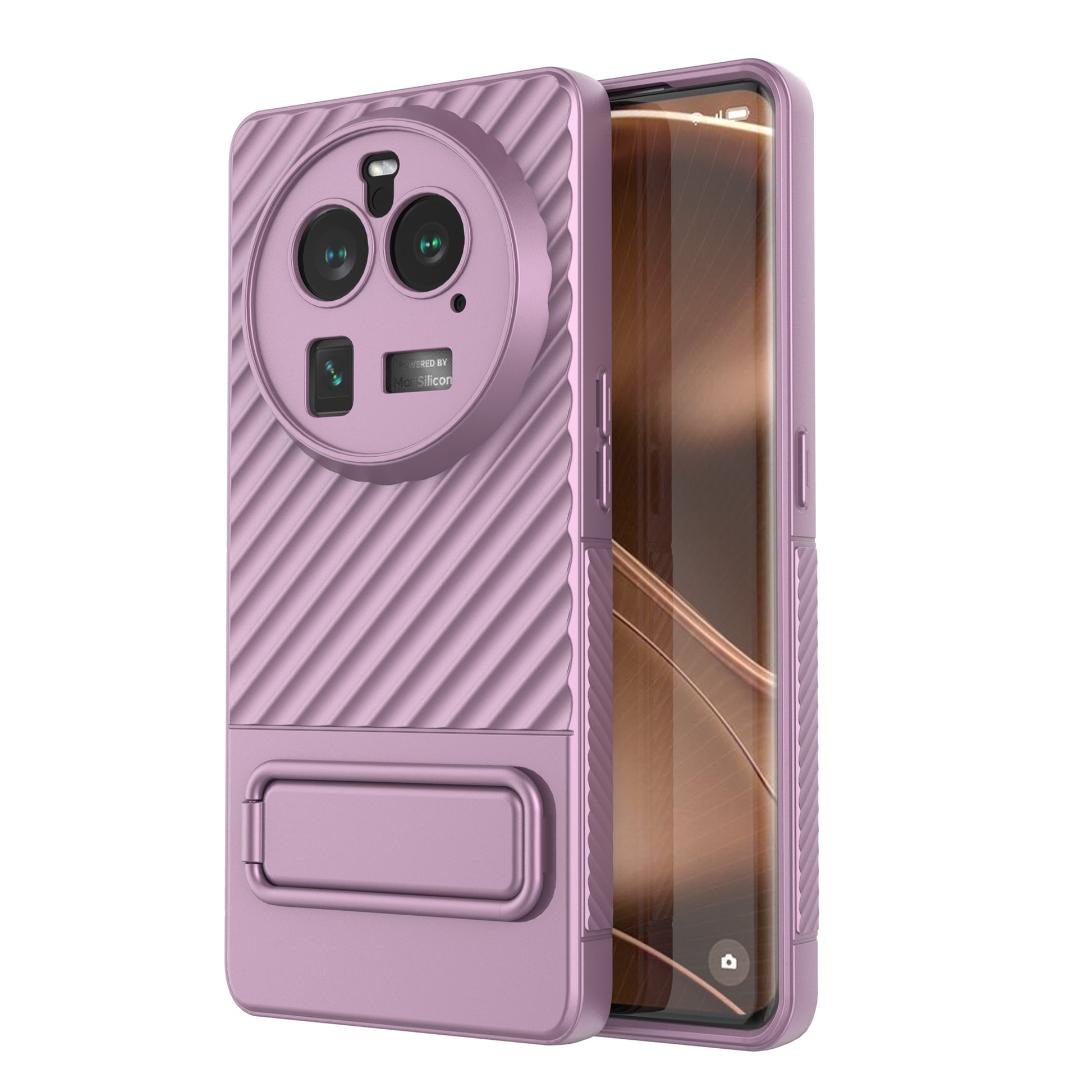 For Oppo Find X6 Pro Kickstand TPU Back Cover Anti-drop Phone Case