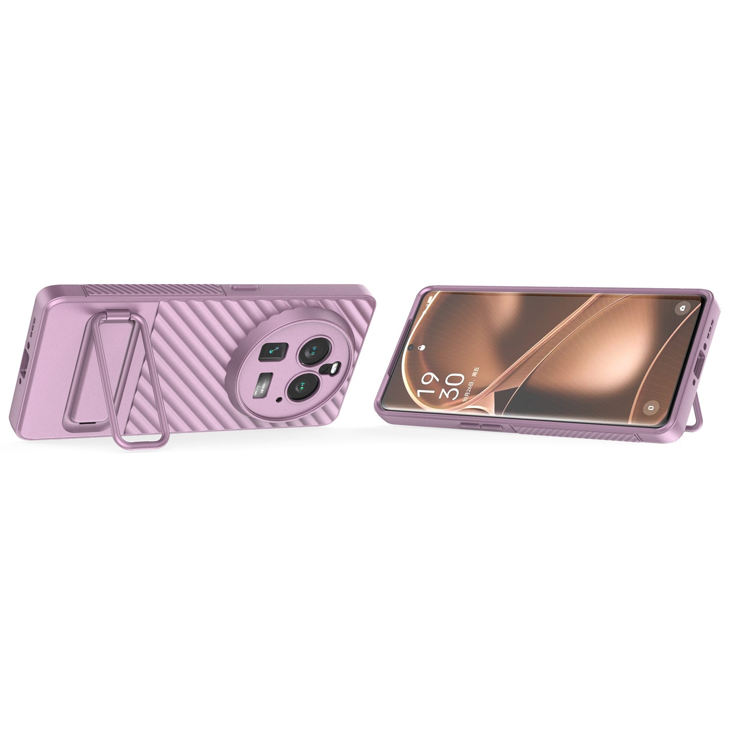For Oppo Find X6 Pro Kickstand TPU Back Cover Anti-drop Phone Case
