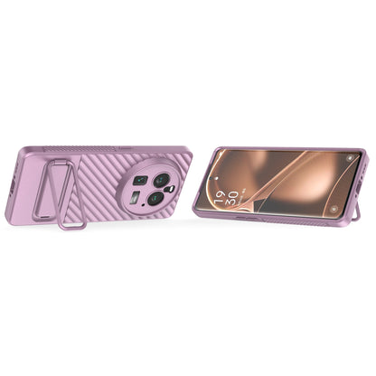 For Oppo Find X6 Pro Kickstand TPU Back Cover Anti-drop Phone Case