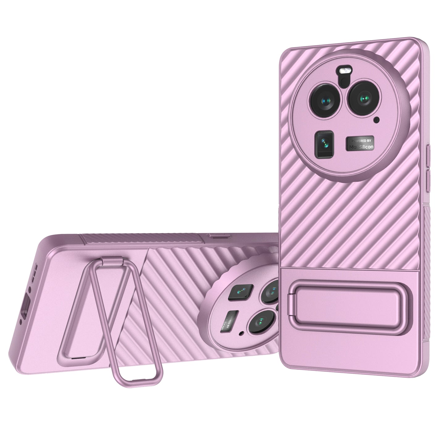 For Oppo Find X6 Pro Kickstand TPU Back Cover Anti-drop Phone Case