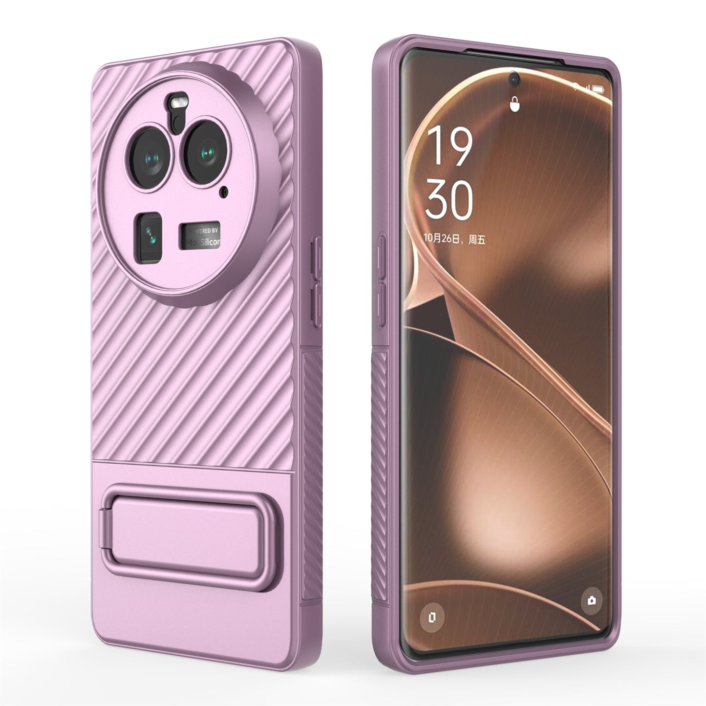 For Oppo Find X6 Pro Kickstand TPU Back Cover Anti-drop Phone Case
