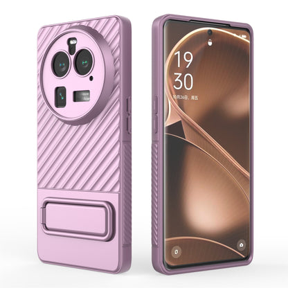 For Oppo Find X6 Pro Kickstand TPU Back Cover Anti-drop Phone Case