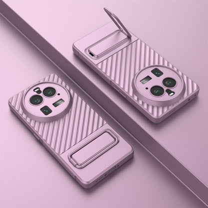 For Oppo Find X6 Pro Kickstand TPU Back Cover Anti-drop Phone Case