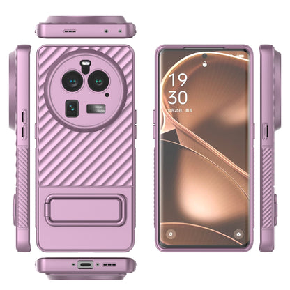 For Oppo Find X6 Pro Kickstand TPU Back Cover Anti-drop Phone Case