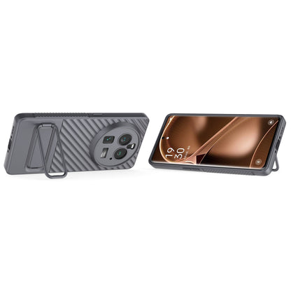 For Oppo Find X6 Pro Kickstand TPU Back Cover Anti-drop Phone Case