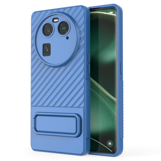 For Oppo Find X6 Anti-drop Cover Soft TPU Kickstand Phone Case