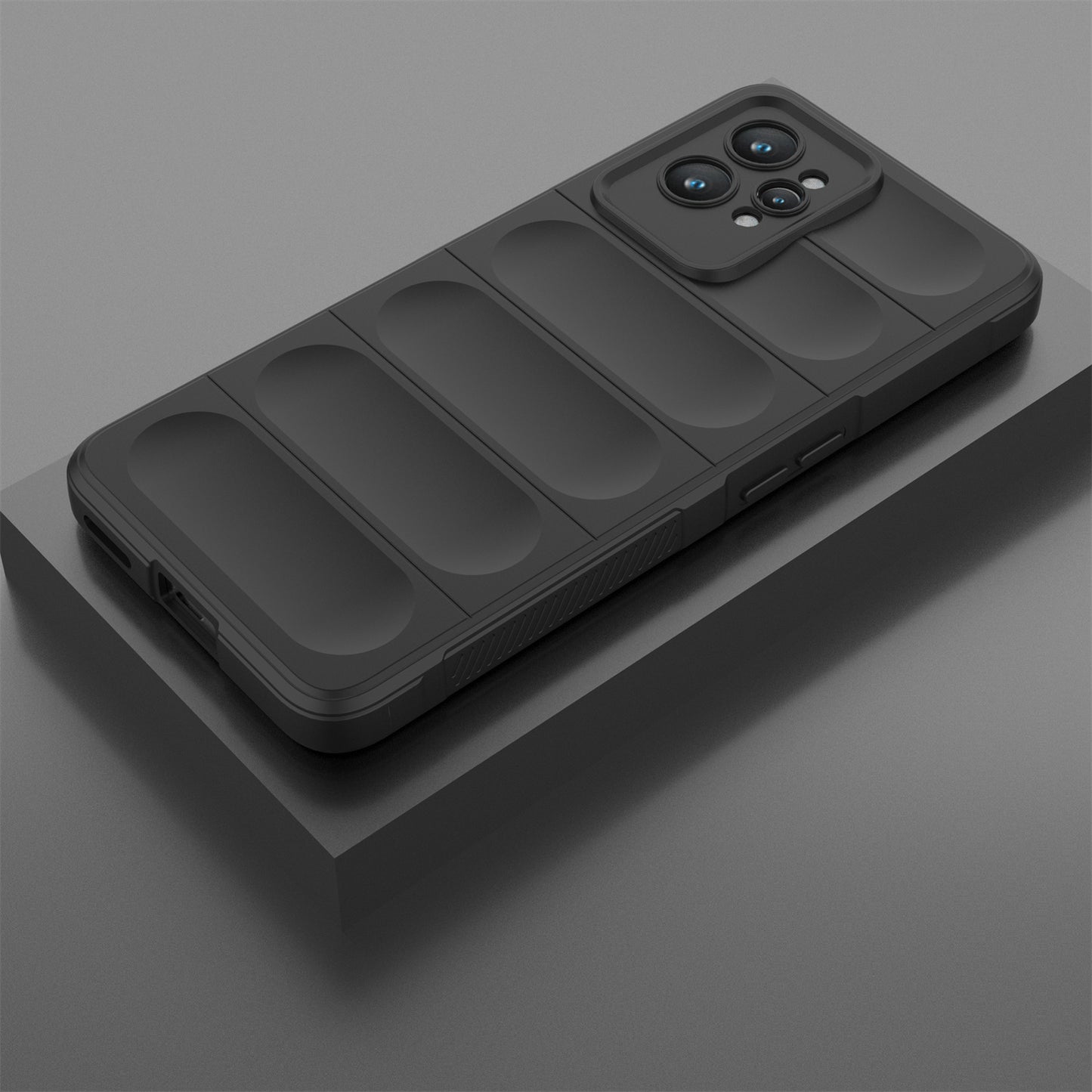 For Realme GT2 Pro Rugged Back Phone Case Shock-Absorption Flexible TPU Cover