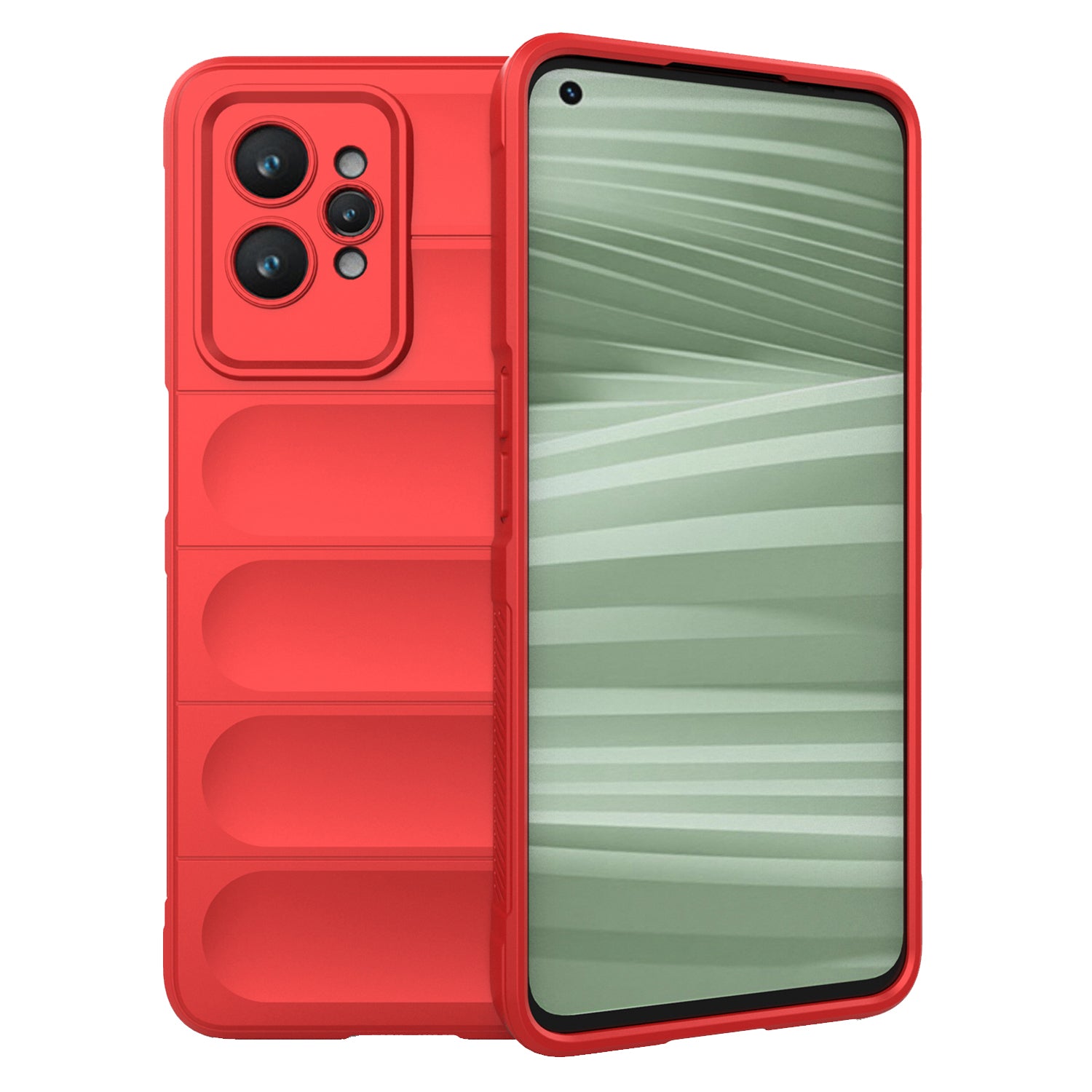 For Realme GT2 Pro Rugged Back Phone Case Shock-Absorption Flexible TPU Cover