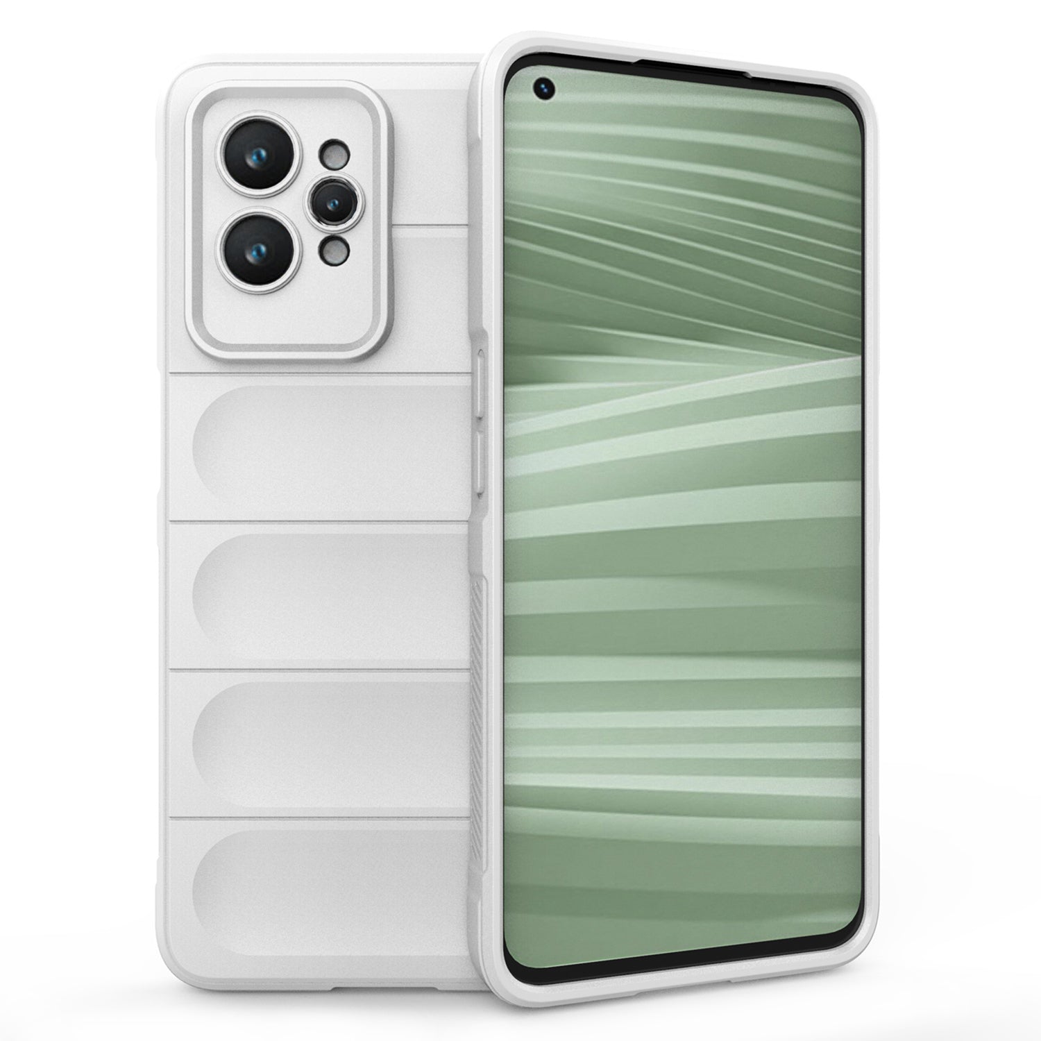 For Realme GT2 Pro Rugged Back Phone Case Shock-Absorption Flexible TPU Cover