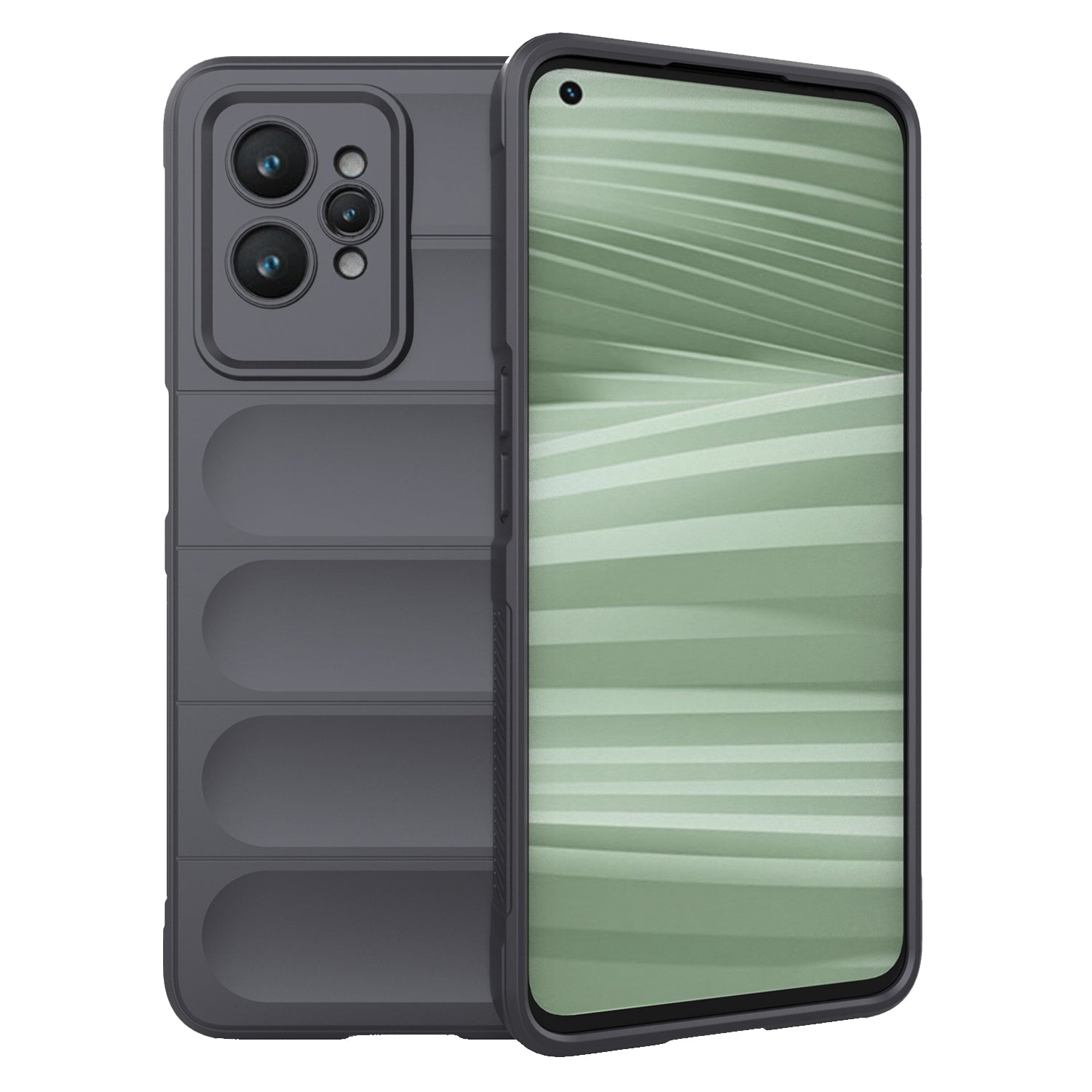 For Realme GT2 Pro Rugged Back Phone Case Shock-Absorption Flexible TPU Cover