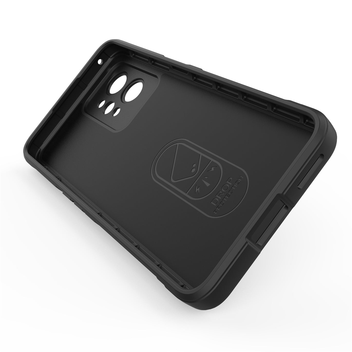 For Realme GT2 Pro Rugged Back Phone Case Shock-Absorption Flexible TPU Cover