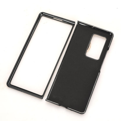 For Huawei Mate X2 4G / 5G Leather Coated PC+TPU Hybrid Phone Case Wristband Bottle Opener Cover with Neck Strap