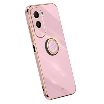 XINLI For Honor X50i 5G / 90 Lite 5G Phone TPU Case Ring Kickstand Electroplating Phone Cover