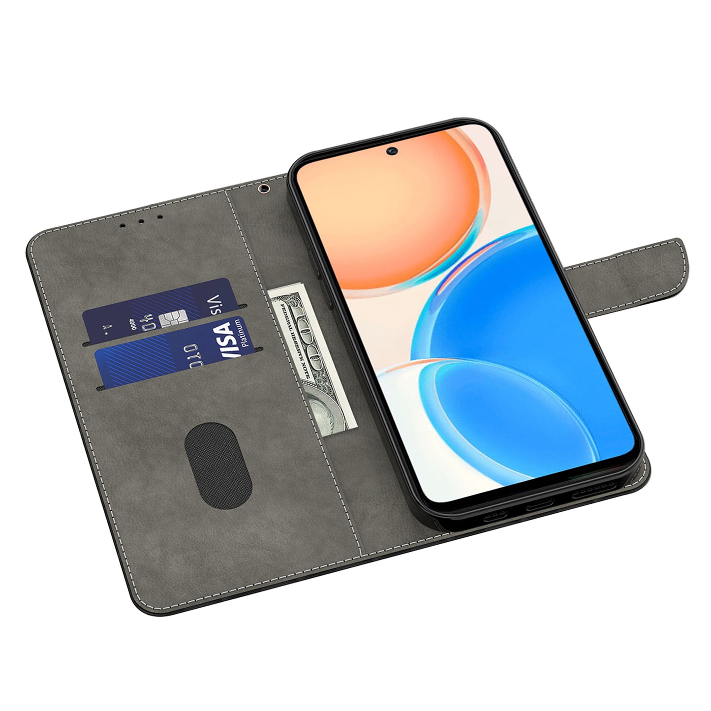 For Honor Magic5 Lite 5G / X40 5G / X9a 5G 3D Pattern Printing PU Leather Wallet Cover Phone Shell with Strap