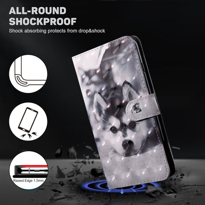 For Honor Magic5 Lite 5G / X40 5G / X9a 5G 3D Pattern Printing PU Leather Wallet Cover Phone Shell with Strap
