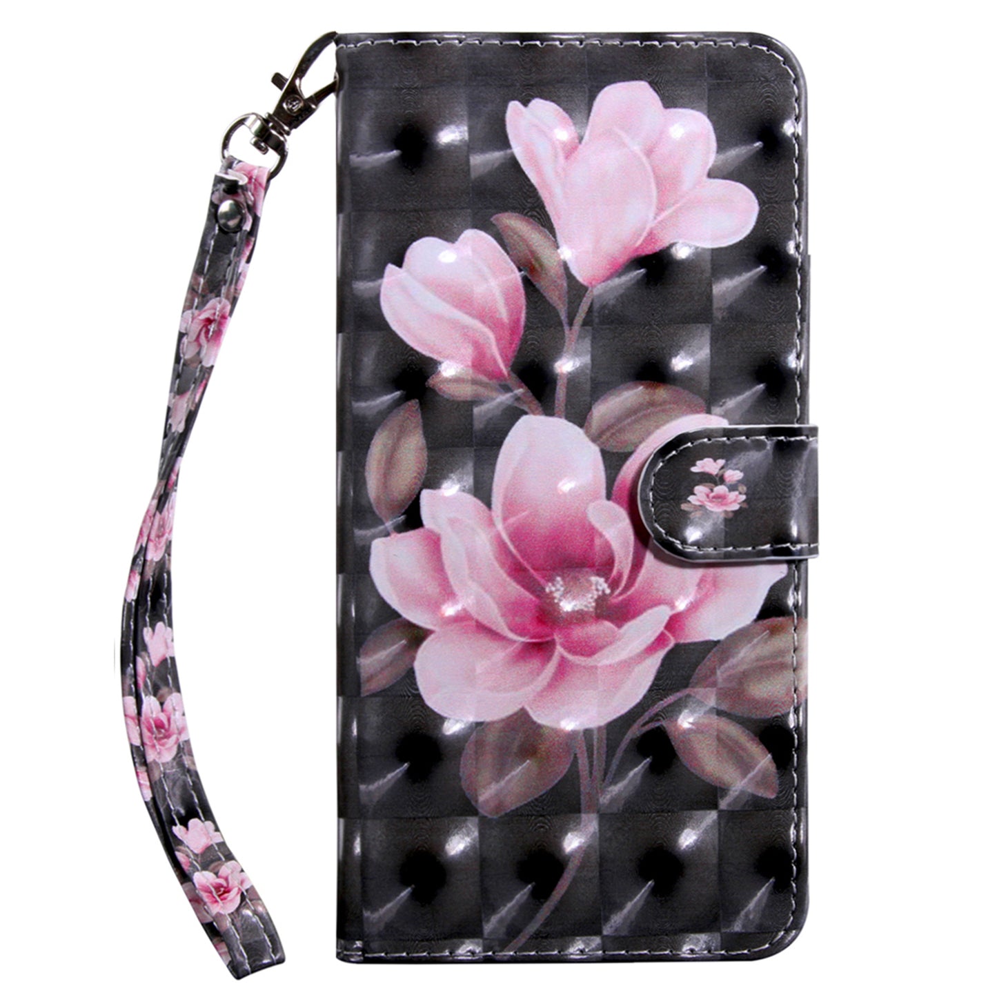 For Honor Magic5 Lite 5G / X40 5G / X9a 5G 3D Pattern Printing PU Leather Wallet Cover Phone Shell with Strap