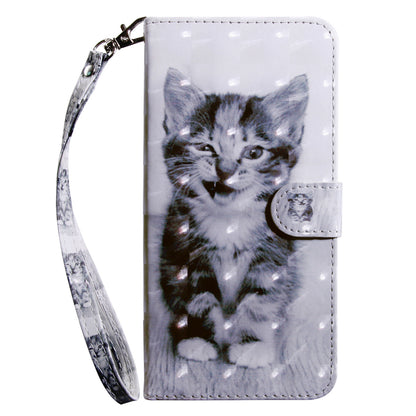 For Honor Magic5 Lite 5G / X40 5G / X9a 5G 3D Pattern Printing PU Leather Wallet Cover Phone Shell with Strap
