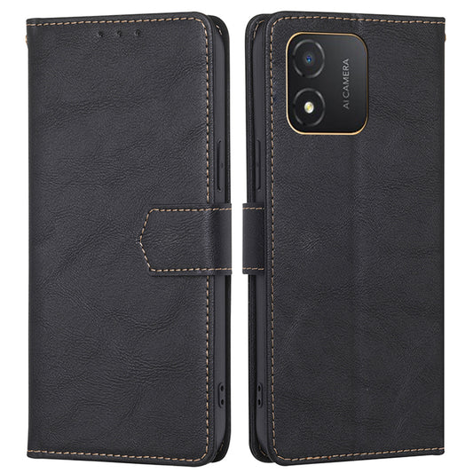 RFID Blocking Leather Phone Case for Honor X5 4G , Cowhide Texture Wallet Stand Phone Cover