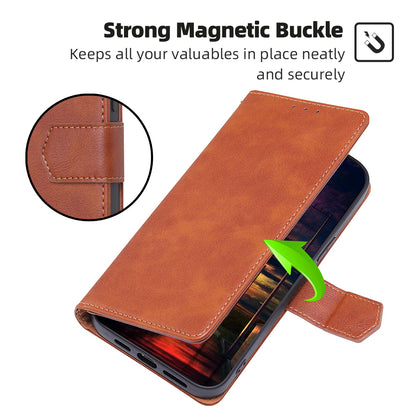 RFID Blocking Phone Case for Nokia G22 , Wallet Stand Cowhide Texture Leather Phone Cover