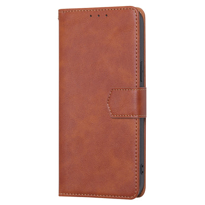 RFID Blocking Phone Case for Nokia G22 , Wallet Stand Cowhide Texture Leather Phone Cover