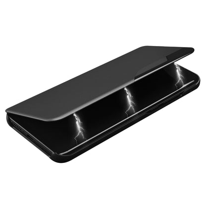 For Samsung Galaxy M14 5G View Window Phone Case PU Leather Phone Stand Cover