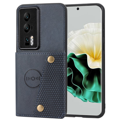 For Huawei P60 / P60 Pro Kickstand Case Card Holder PU Leather Coated TPU Phone Case with Car Mount Metal Sheet