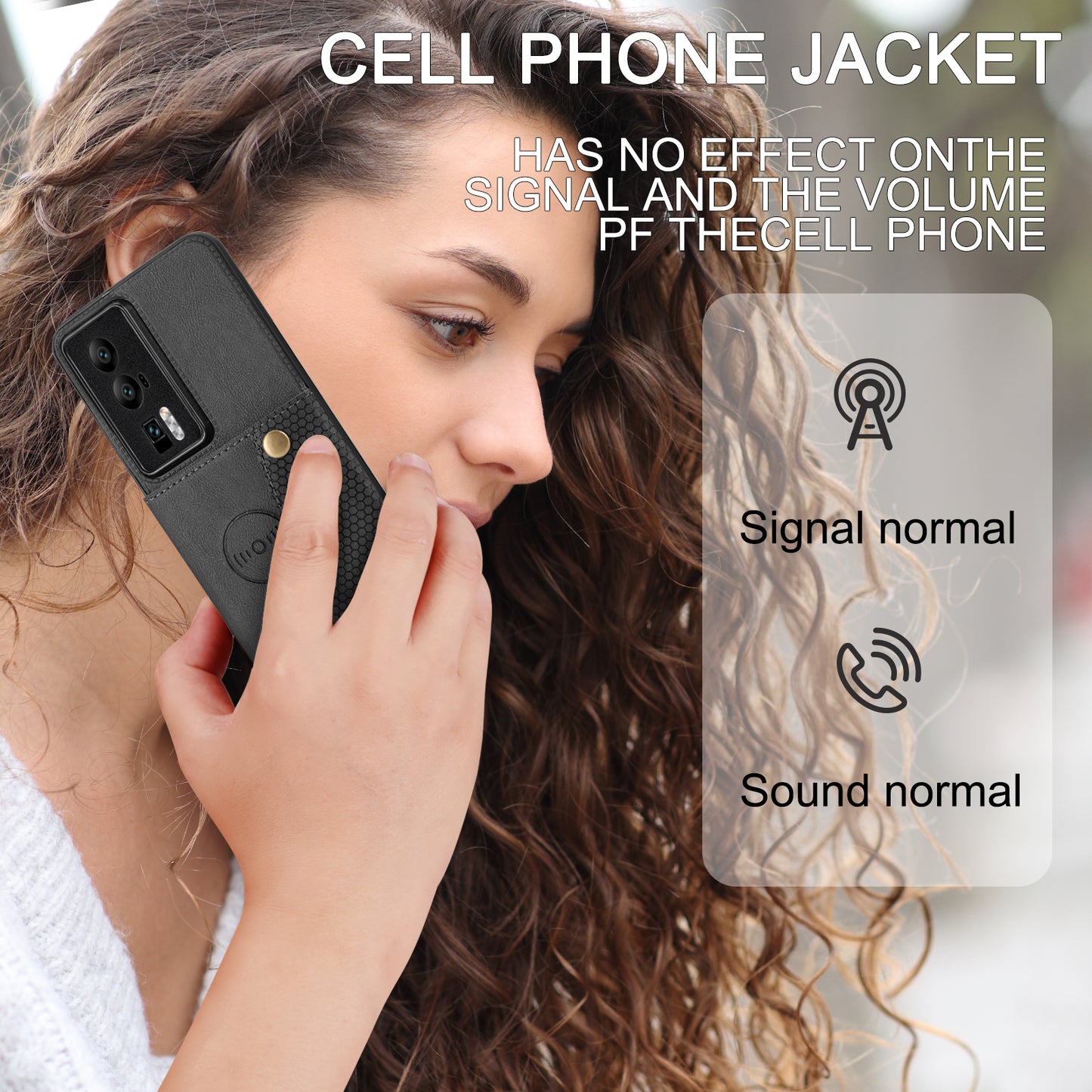 For Huawei P60 / P60 Pro Kickstand Case Card Holder PU Leather Coated TPU Phone Case with Car Mount Metal Sheet