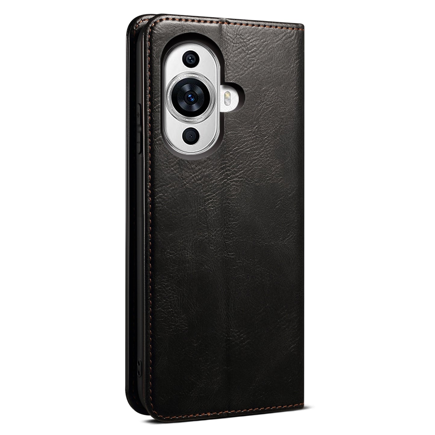 For Huawei nova 11 Pro / nova 11 Ultra Waxy Crazy Horse Texture Phone Cover Stand Wallet PU Leather Cell Phone Case