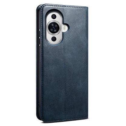 For Huawei nova 11 Pro / nova 11 Ultra Waxy Crazy Horse Texture Phone Cover Stand Wallet PU Leather Cell Phone Case