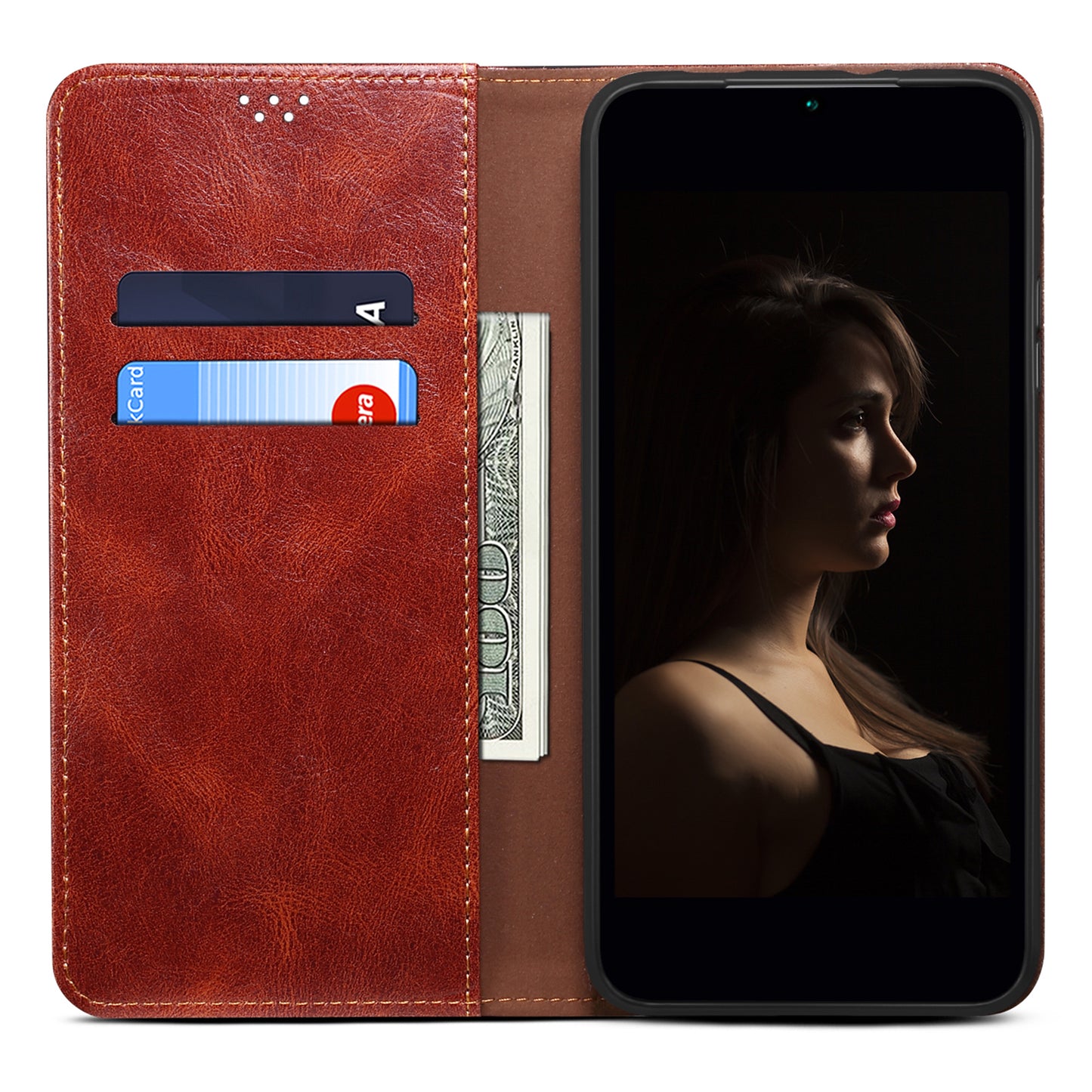 For Huawei nova 11 Pro / nova 11 Ultra Waxy Crazy Horse Texture Phone Cover Stand Wallet PU Leather Cell Phone Case
