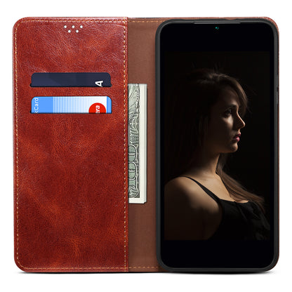 For Huawei nova 11 Pro / nova 11 Ultra Waxy Crazy Horse Texture Phone Cover Stand Wallet PU Leather Cell Phone Case