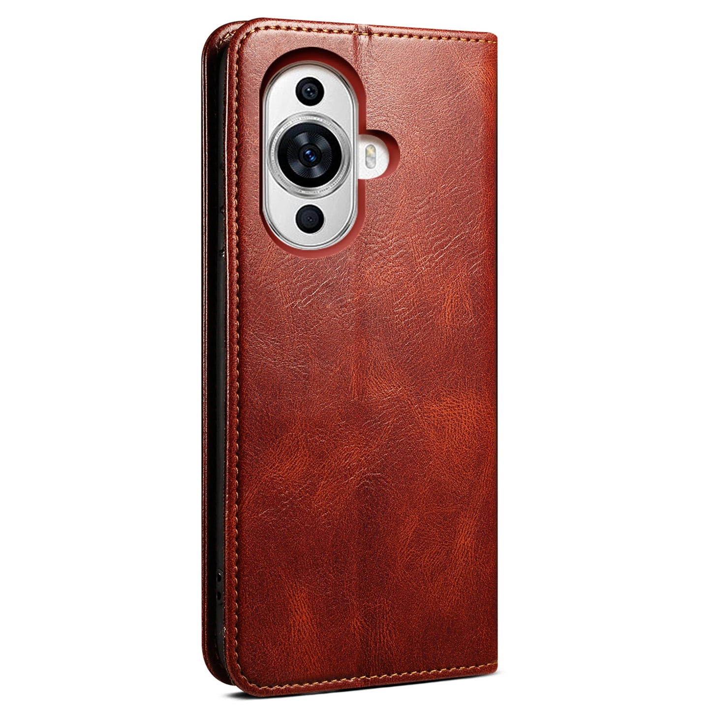 For Huawei nova 11 Pro / nova 11 Ultra Waxy Crazy Horse Texture Phone Cover Stand Wallet PU Leather Cell Phone Case