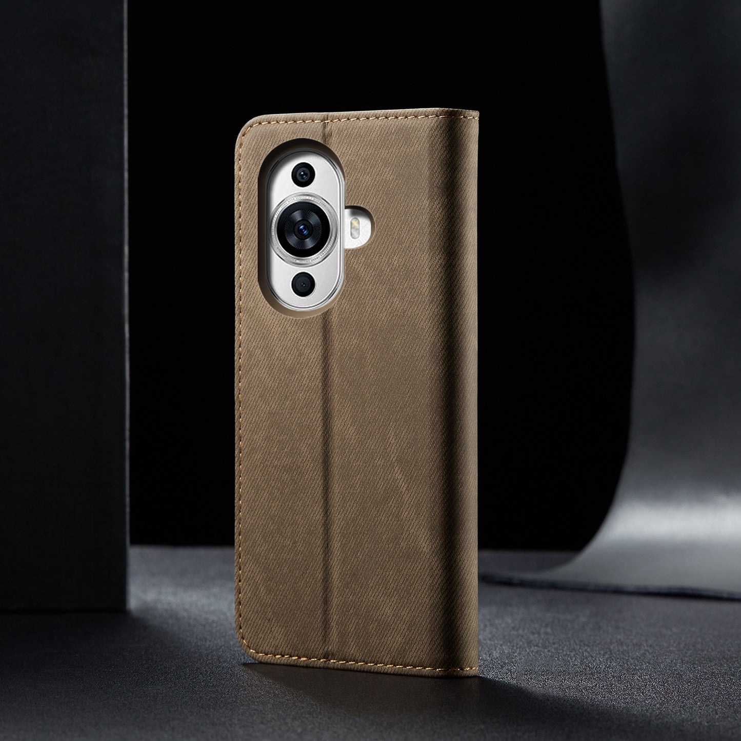 For Huawei nova 11 Pro / nova 11 Ultra Phone Case PU Leather Jeans Cloth Texture Wallet Stand Phone Cover