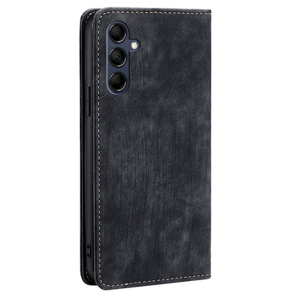 Textured Phone Cover for Samsung Galaxy M14 5G , Stand RFID Blocking Wallet Magnetic Leather Flip Case