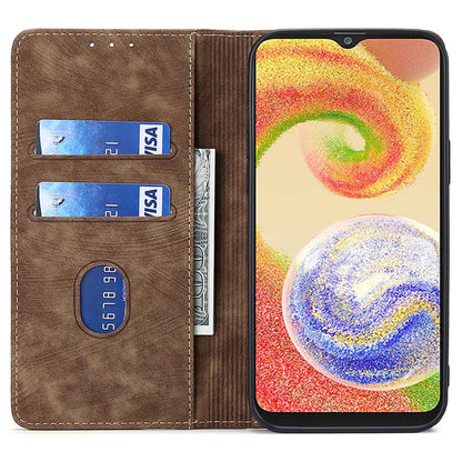 Textured Phone Cover for Samsung Galaxy M14 5G , Stand RFID Blocking Wallet Magnetic Leather Flip Case