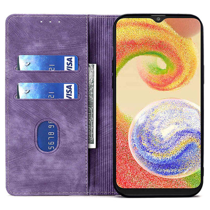 Textured Phone Cover for Samsung Galaxy M14 5G , Stand RFID Blocking Wallet Magnetic Leather Flip Case