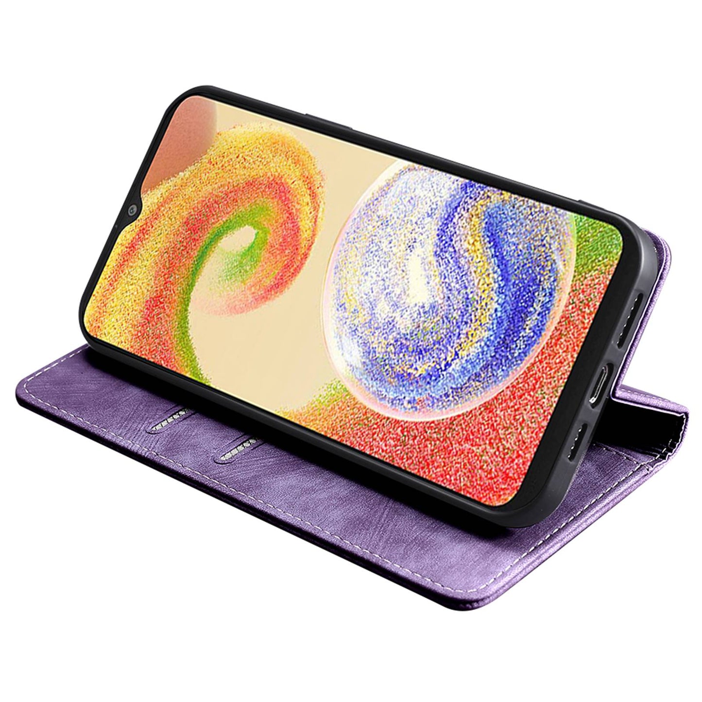 Textured Phone Cover for Samsung Galaxy M14 5G , Stand RFID Blocking Wallet Magnetic Leather Flip Case