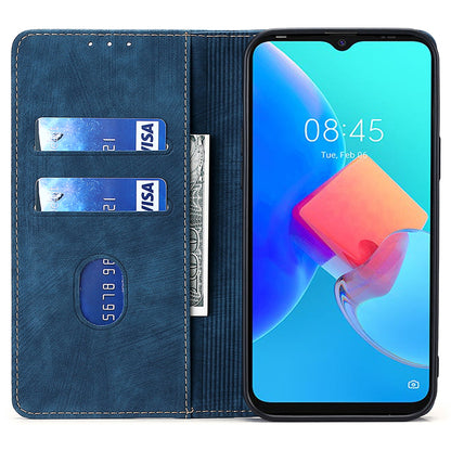 RFID Blocking Cover for Tecno Spark 10 4G Shell with Stand Wallet PU Leather Bump Proof Cellphone Case