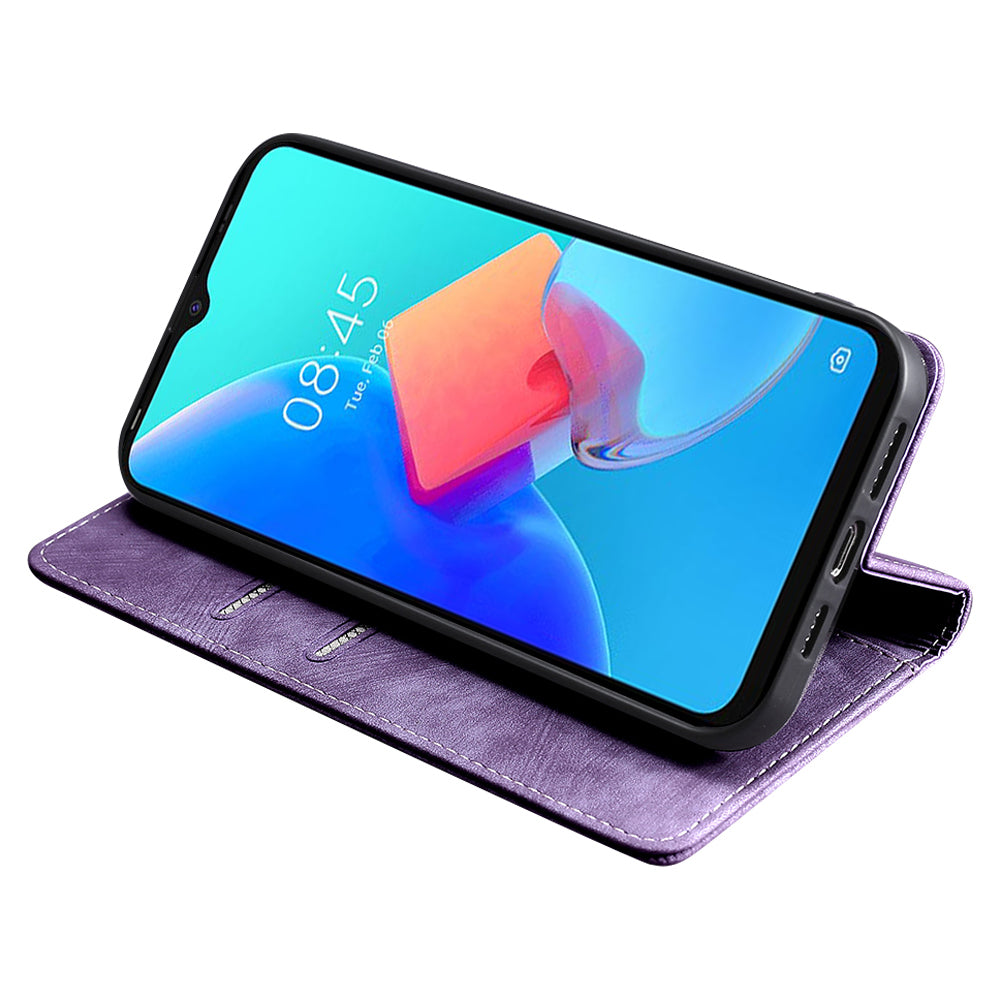 RFID Blocking Cover for Tecno Spark 10 4G Shell with Stand Wallet PU Leather Bump Proof Cellphone Case